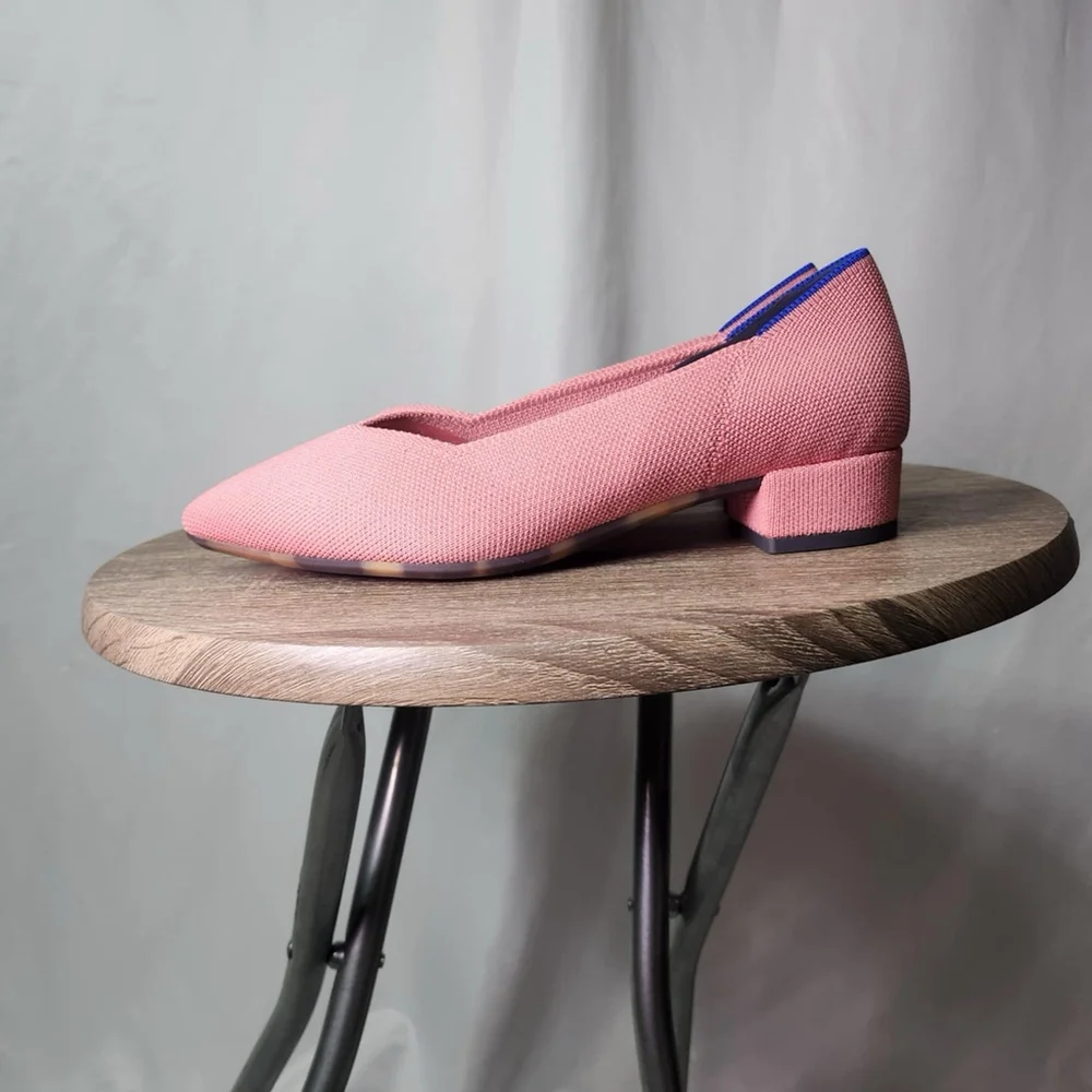 Rothy’s Women’s The High Point In Love Insole In Tulip Pink Shoes 7.5 Preppy